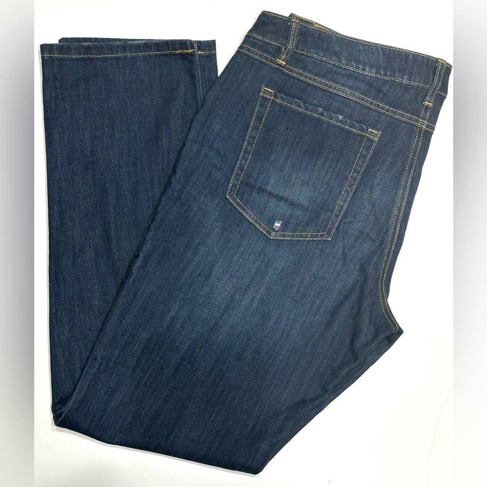 CABI Jeans Womens Size 14 Slim Boyfriend Fit Denim Distressed Dark Wash 3045 - Picture 11 of 13